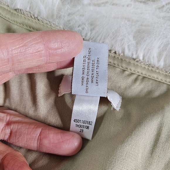 Chico's Women's Beige Lace Crochet Maxi Sleeveless Dress Size 2 - Picture 8 of 10